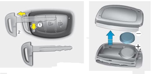 Инструкция по замене батарейки в ключе Hyundai Kreta